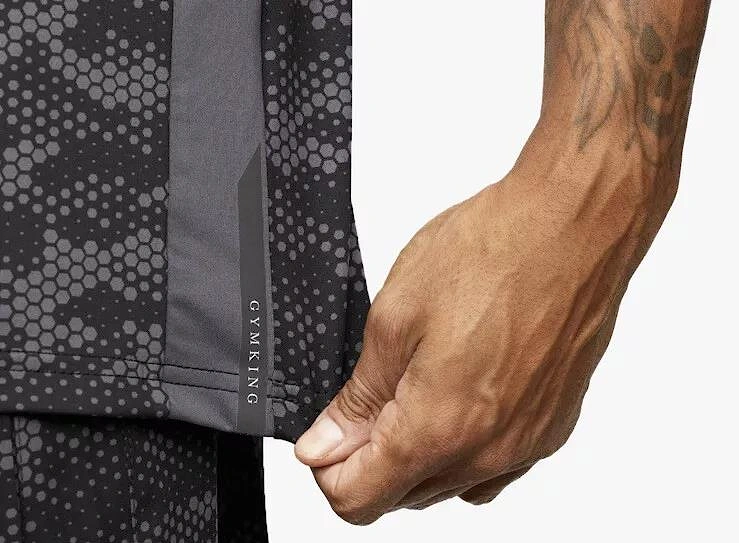 Black Camo Contrast Panel T-Shirt