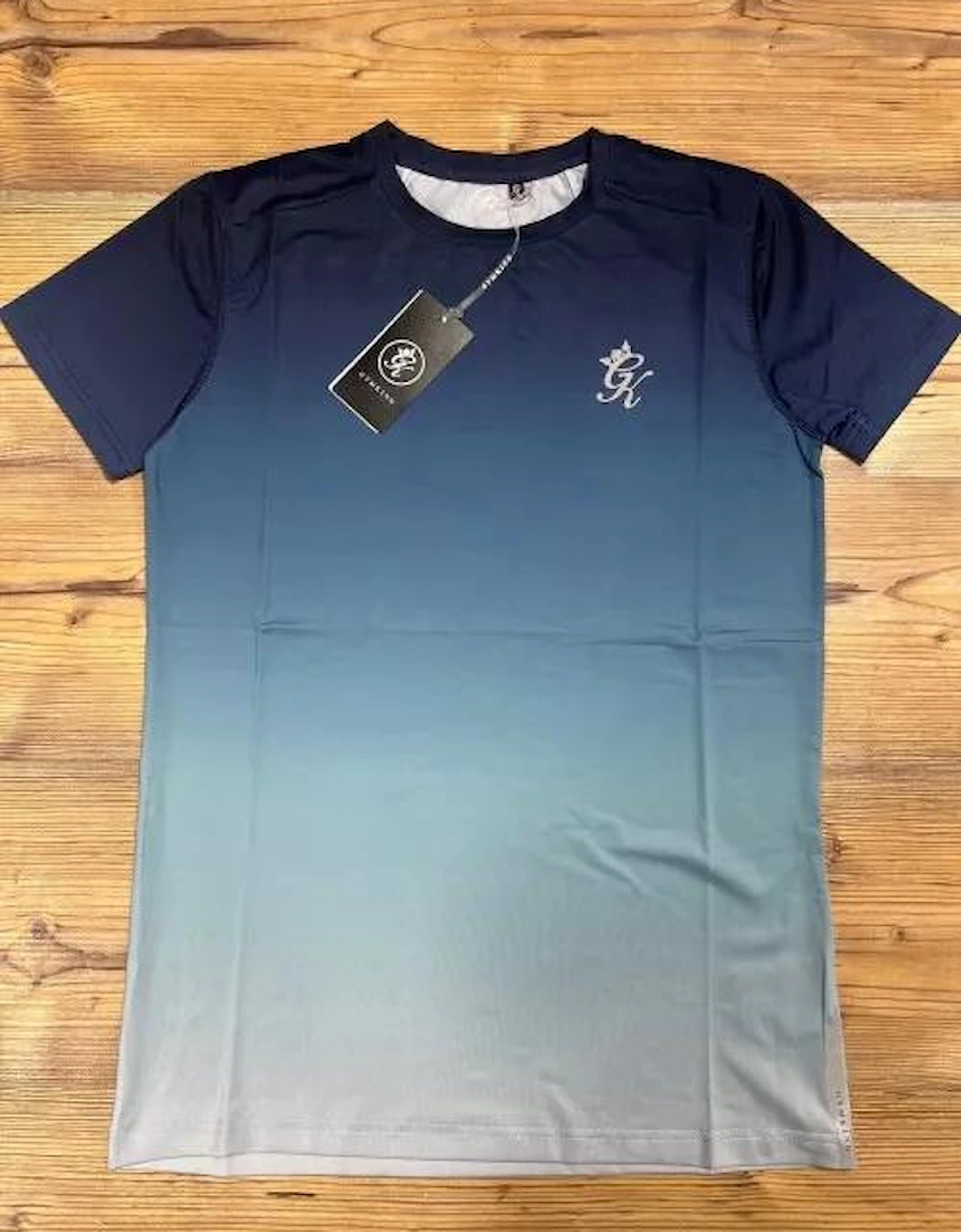 Men's Sports Ombre Blue T-Shirt, 3 of 2