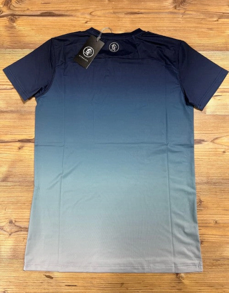 Men's Sports Ombre Blue T-Shirt