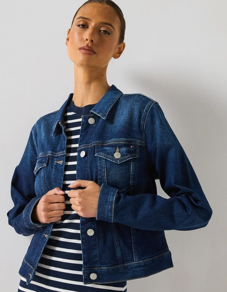 New Doreen Slim Denim Jacket - Blue