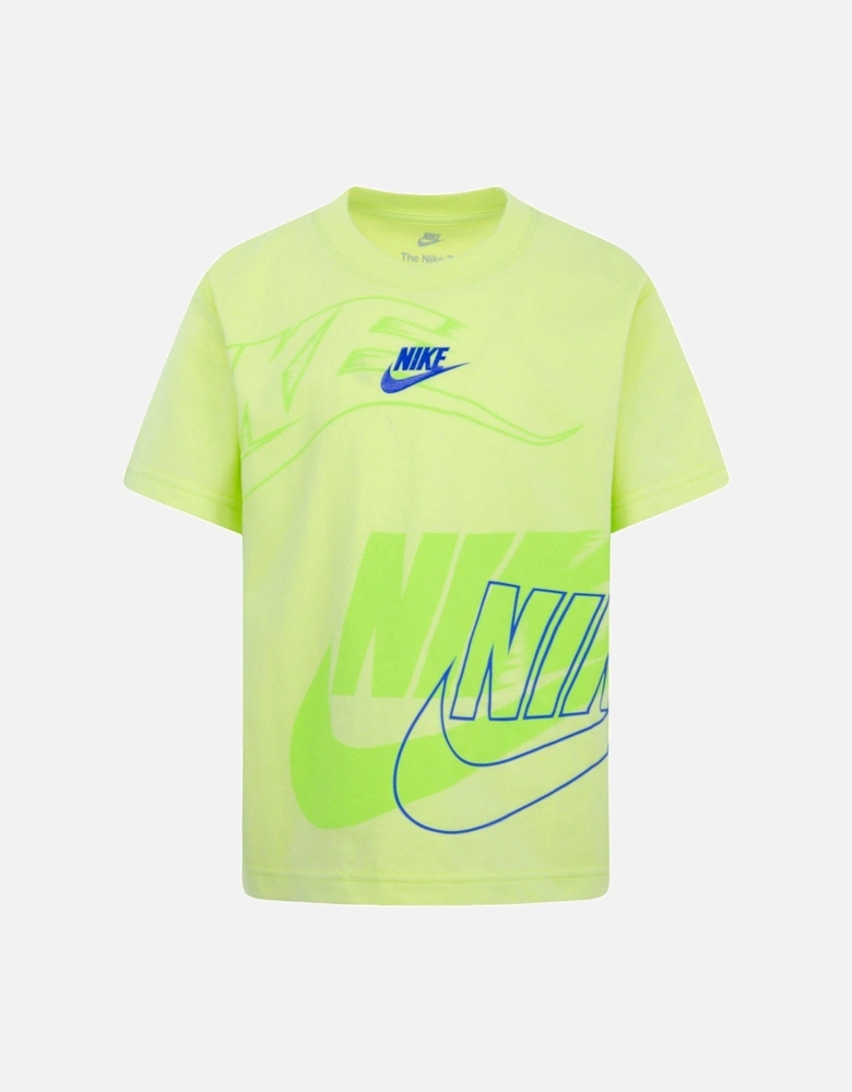 Kids Boys Graphic T-shirt S/s - Neon Yellow