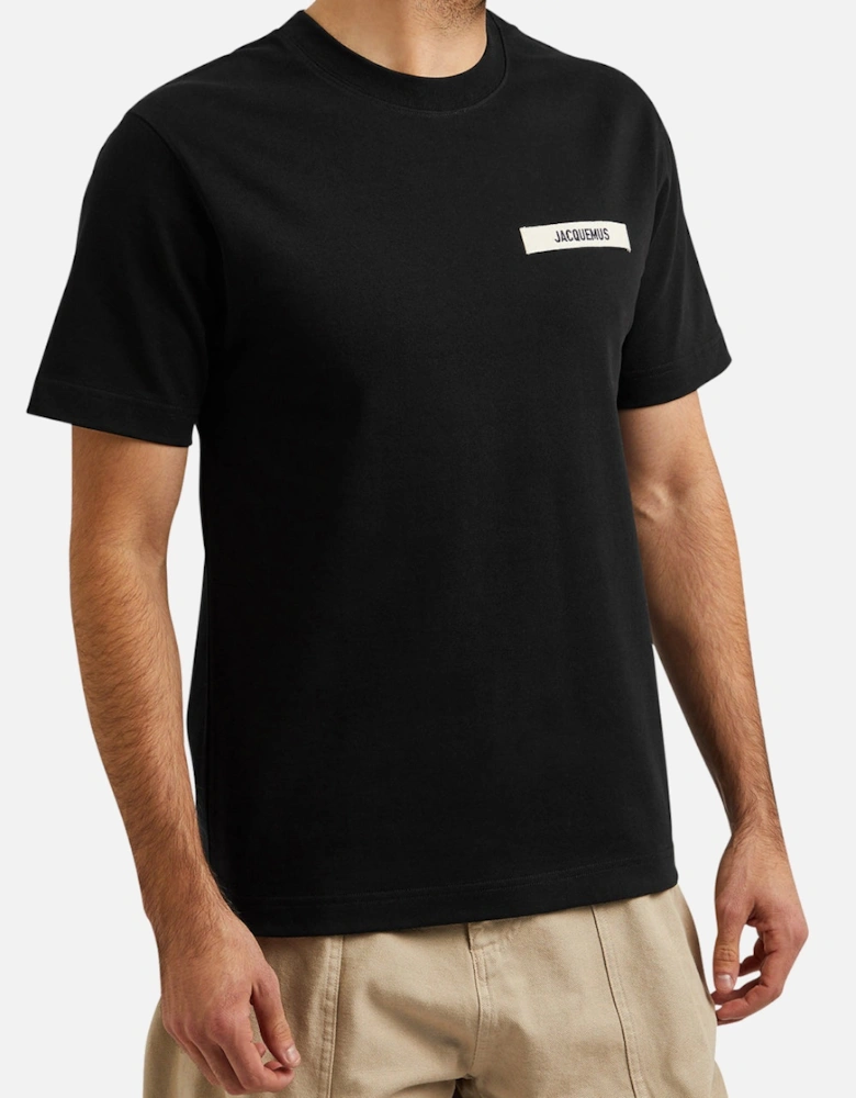 Men's Black Le T-Shirt Gros Grain T-Shirt