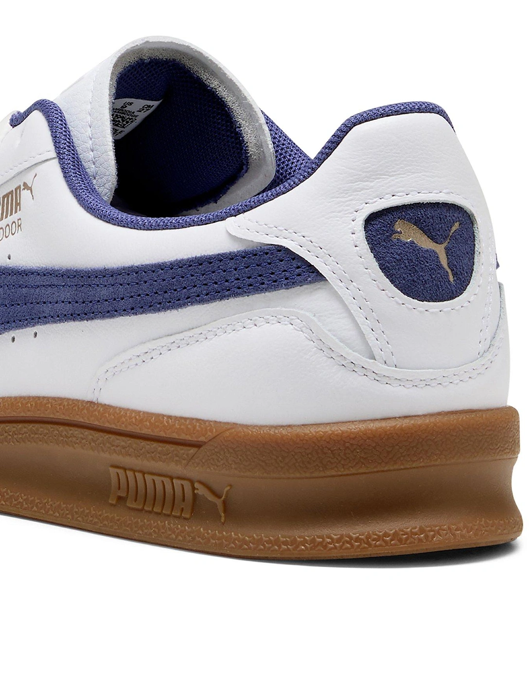 Men's Indoor - White - White-Blue Crystal-Gum