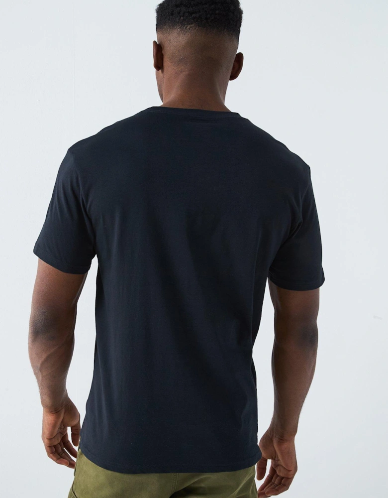 Men's Basic Logo Short Sleeve T-Shirt - Black