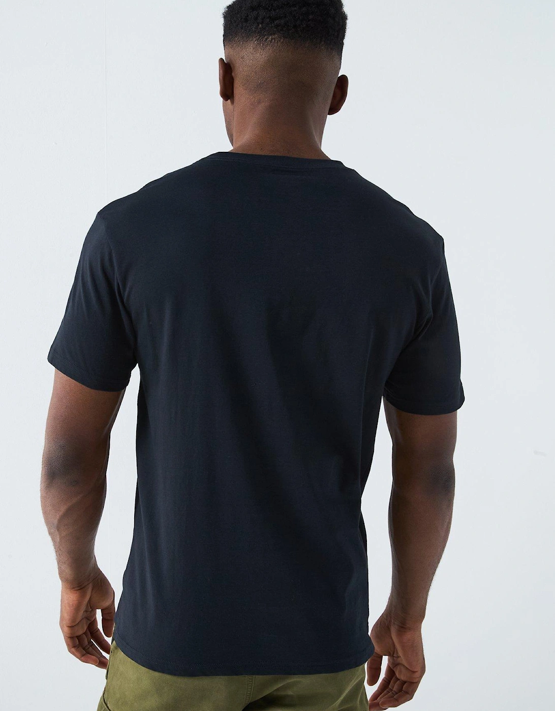 Men's Basic Logo Short Sleeve T-Shirt - Black