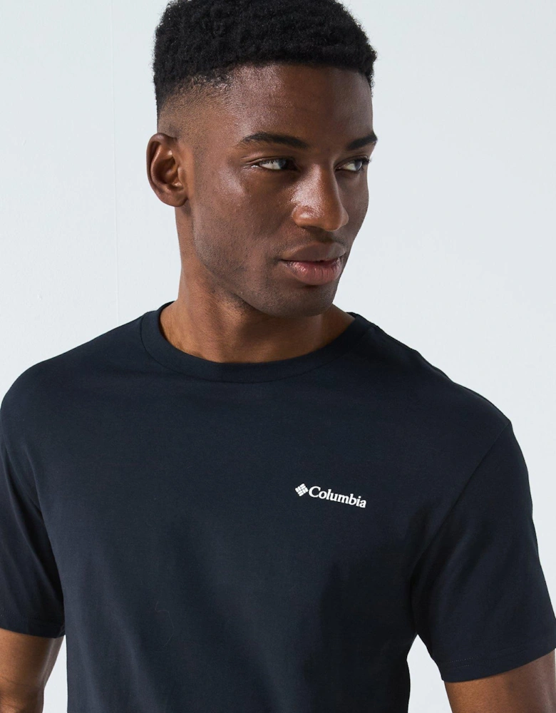 Men's Basic Logo Short Sleeve T-Shirt - Black