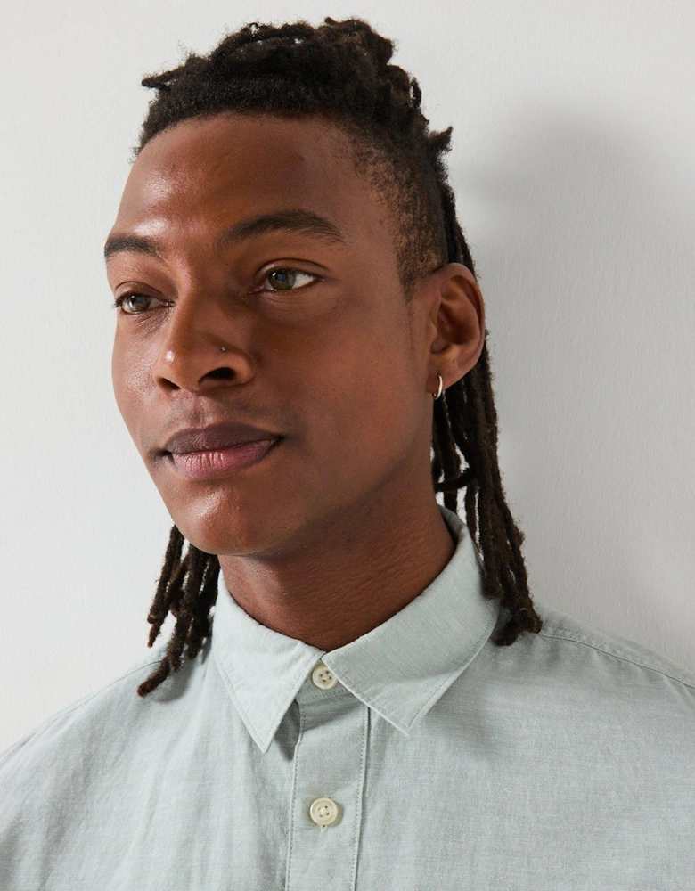 Regular Fit Short Sleeve Shirt - Light Green
