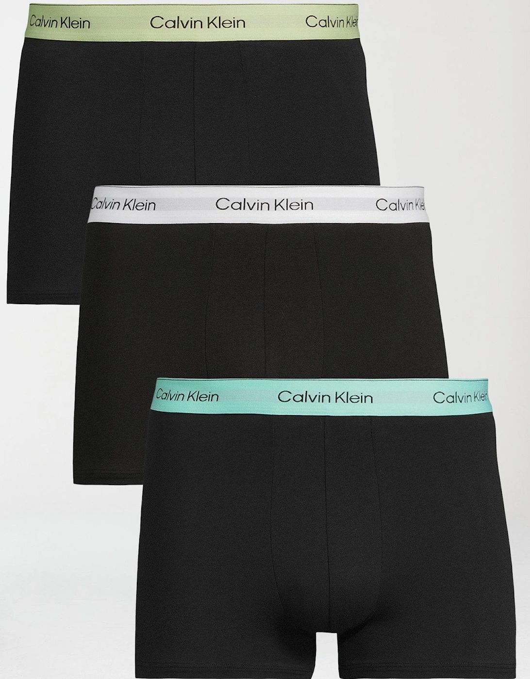 Icon Cotton Stretch 3 Pack Contour Trunks - Black, 2 of 1