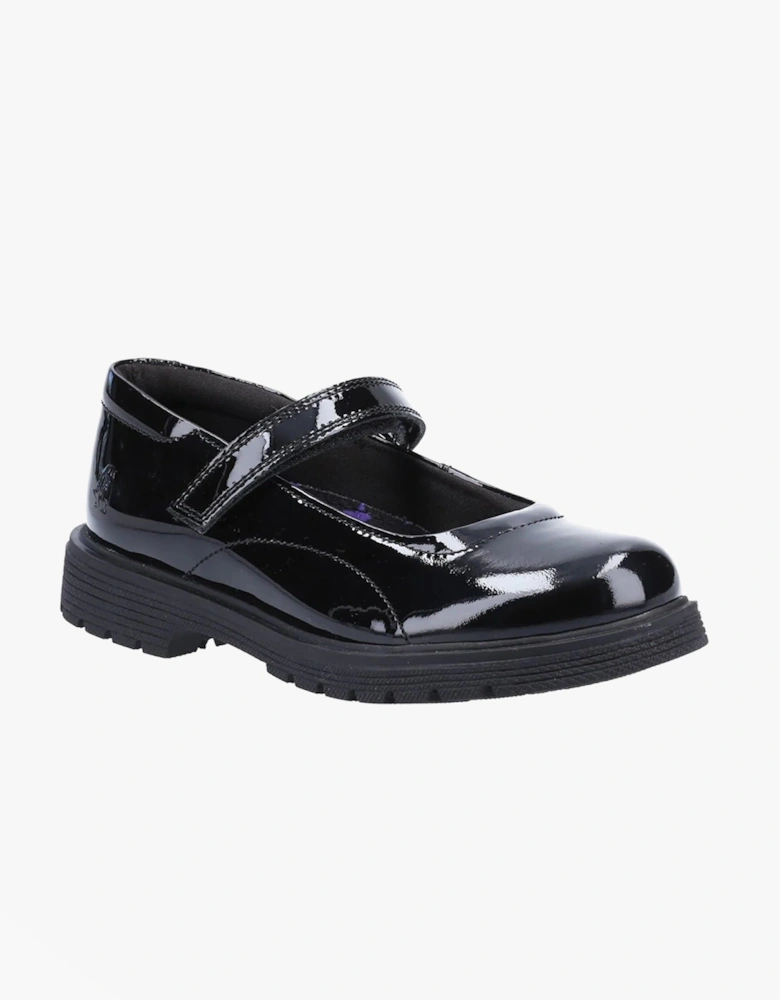 TALLY Girls School Shoes Black Patent