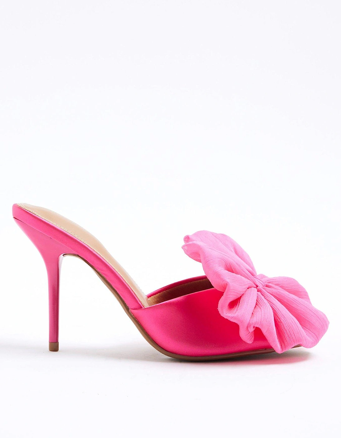 Oversized Bow Mule - Bright Pink, 2 of 1
