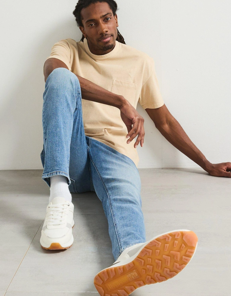 Relaxed Fit Heavyweight Washed T-Shirt - Natural