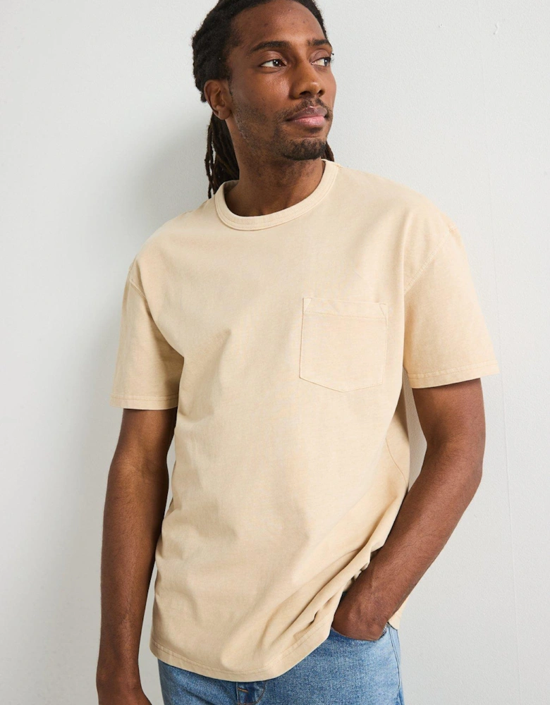 Relaxed Fit Heavyweight Washed T-Shirt - Natural
