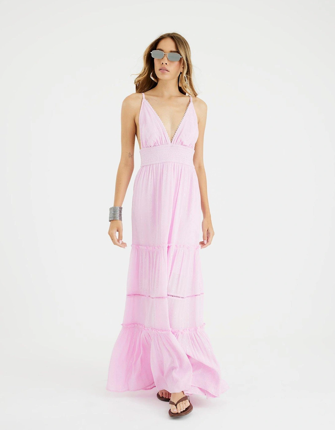 Maxi Beach Dress - Light Pink, 2 of 1