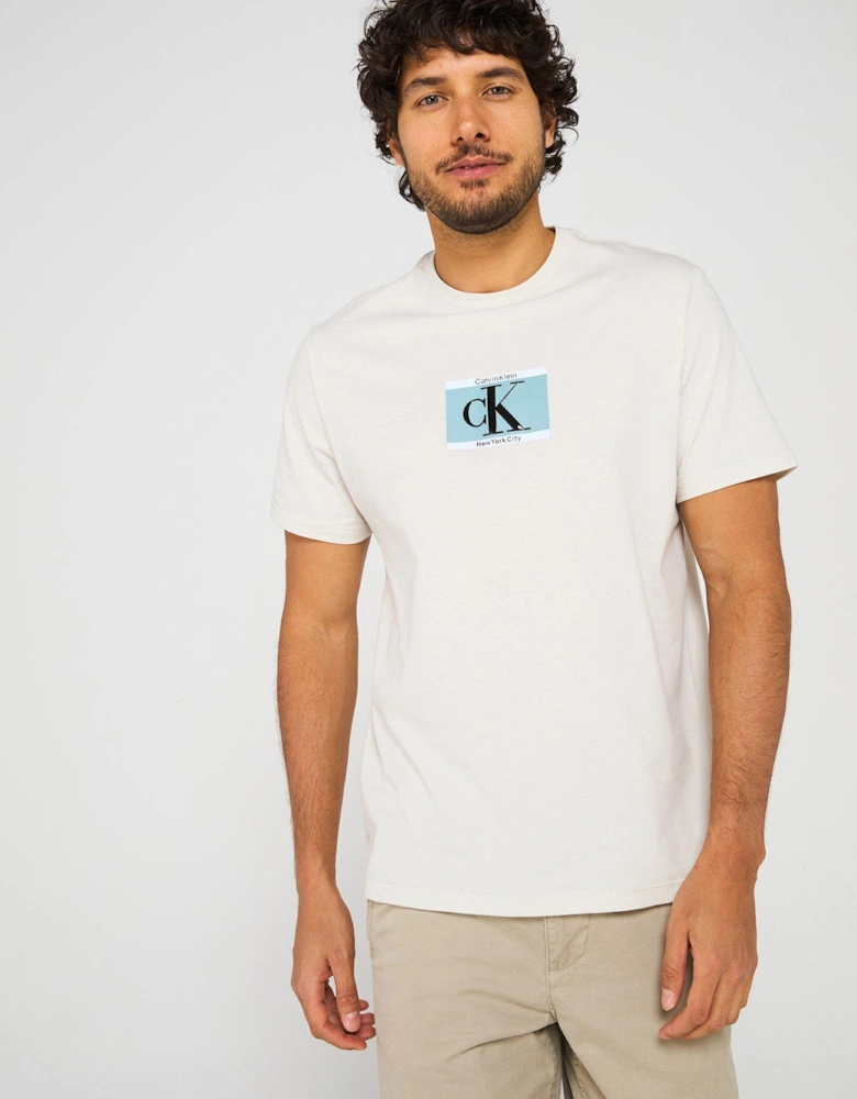 30S Centre Box Logo T-Shirt - Off White