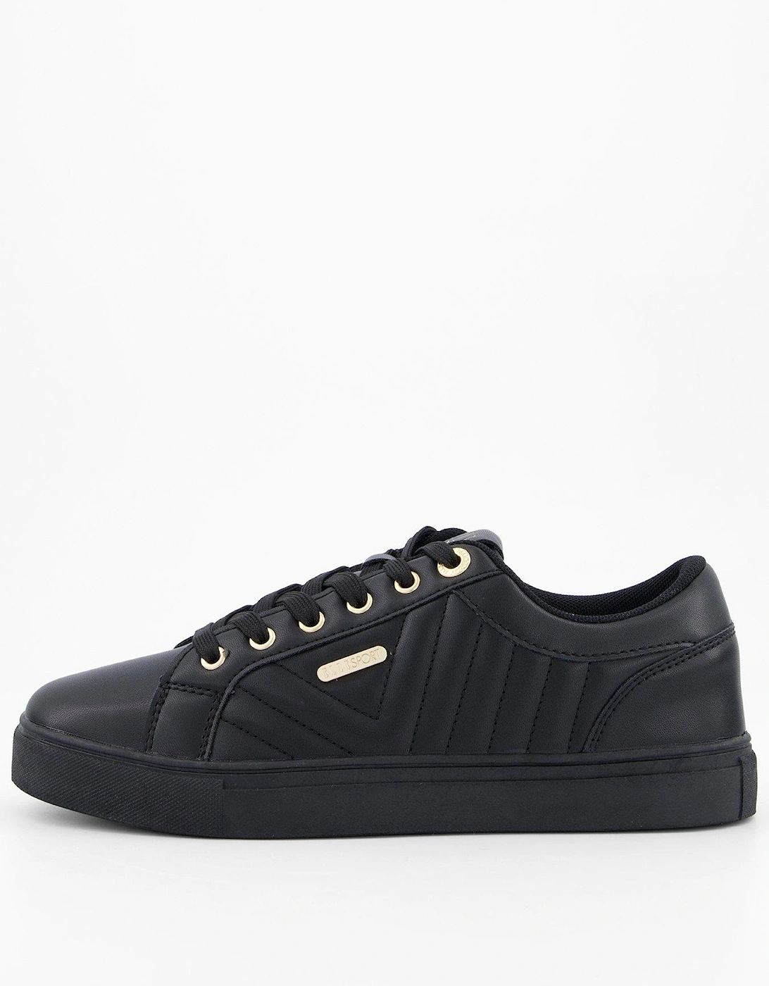 Quilted Trainer - Black, 2 of 1