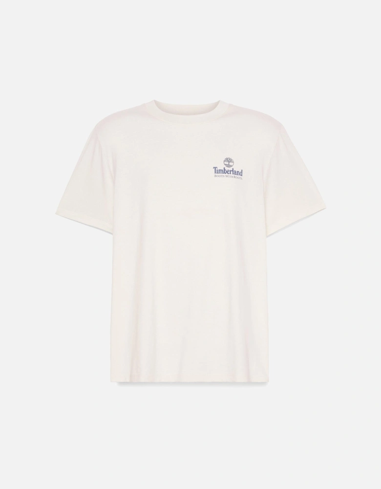 Men's Illustrated Tree Back Graphic T-Shirt - White