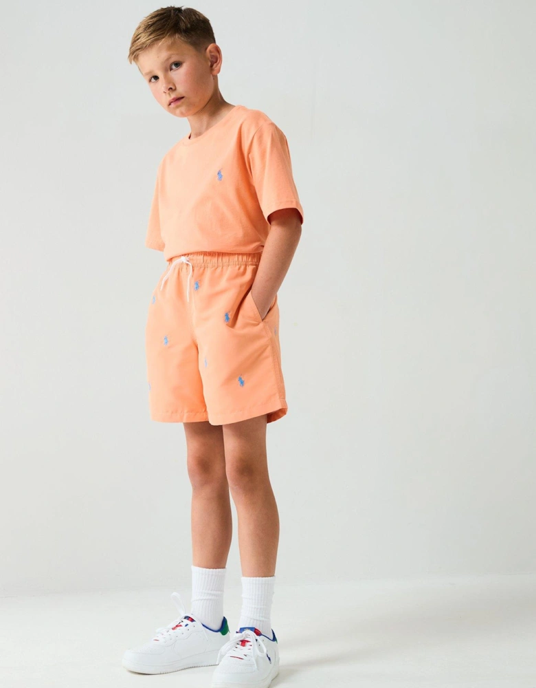 Boys Classic Short Sleeve T-shirt - Orange