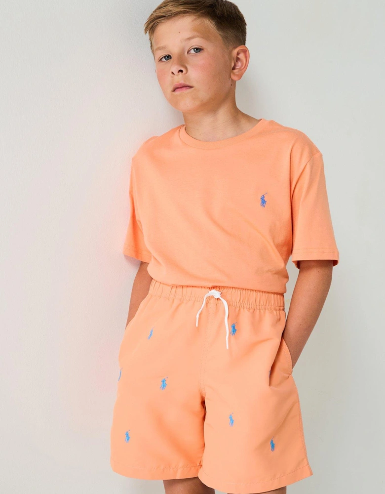 Boys Classic Short Sleeve T-shirt - Orange