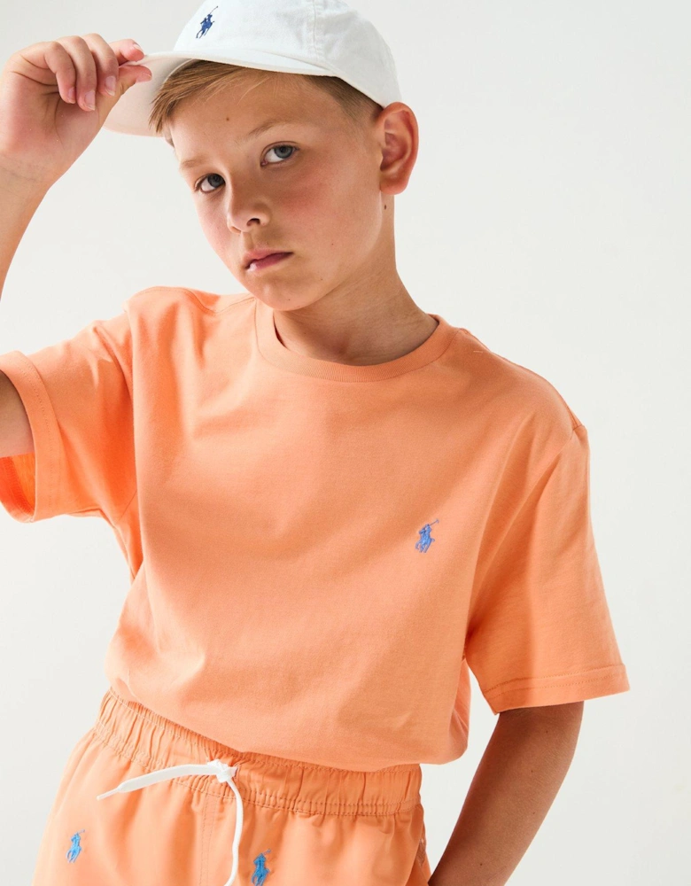 Boys Classic Short Sleeve T-shirt - Orange