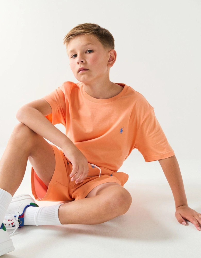 Boys Classic Short Sleeve T-shirt - Orange