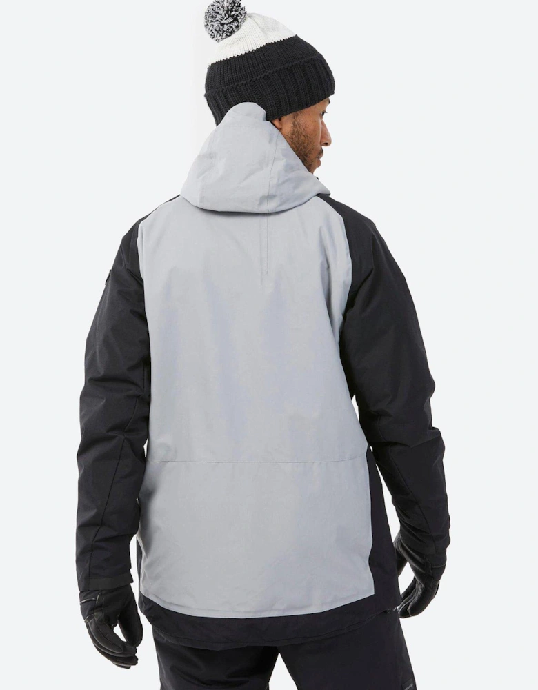 Men's 100 Snowboard Jacket - Grey/Black