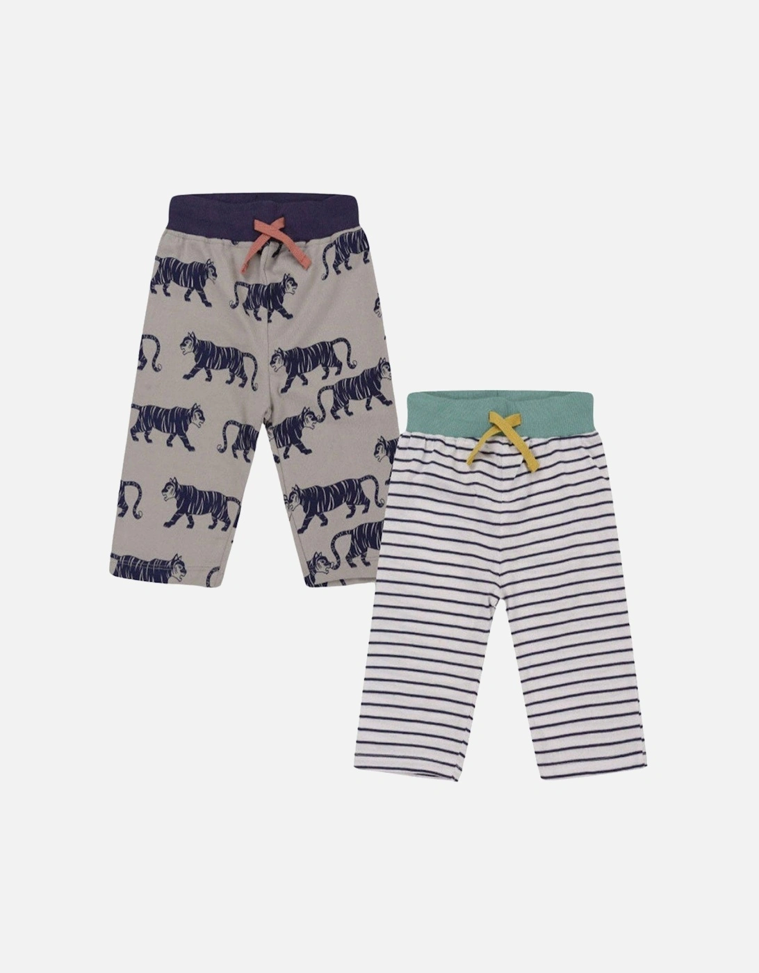 Boys 2 Pack Tiger And Stripe Shorts - Multi, 2 of 1