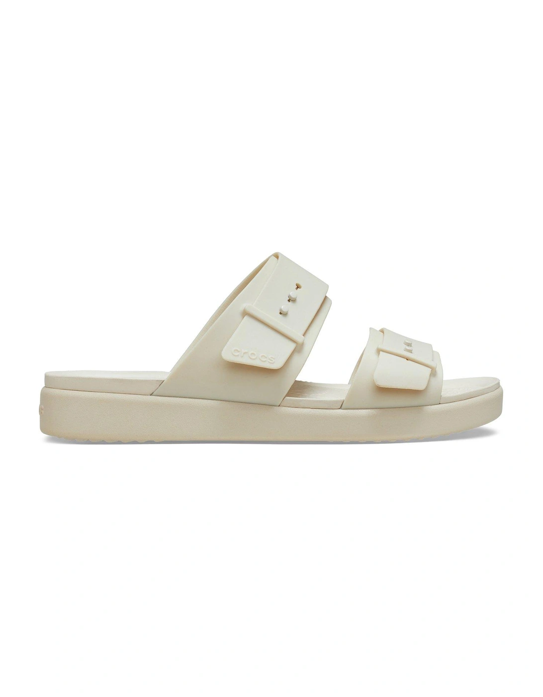 Brooklyn Buckle Flat Sandal - Beige, 2 of 1