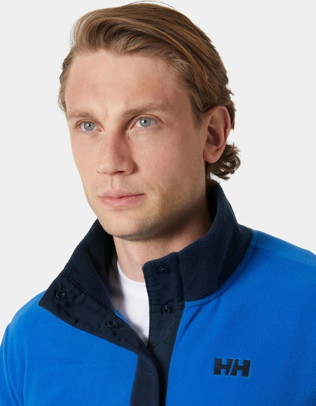 Mens Daybreaker Snap Pullover Fleece - Blue