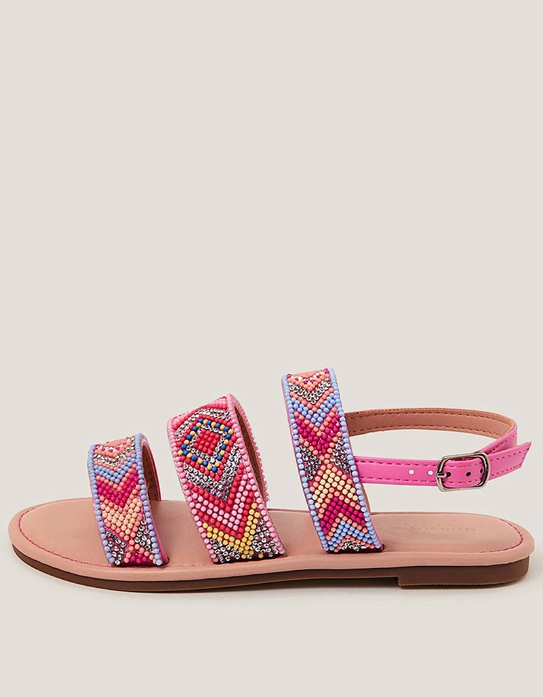 Girls Embellished Strappy Sandals - Multi, 2 of 1