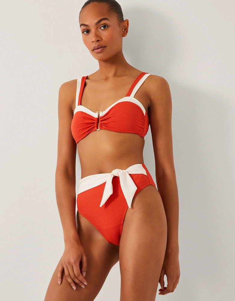 Sabrina Bikini Top - Rust Orange