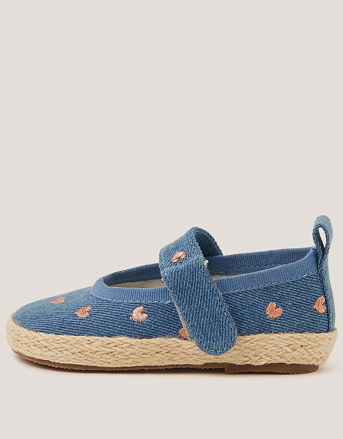 Baby Girls Espadrille Denim Sandals - Blue, 2 of 1