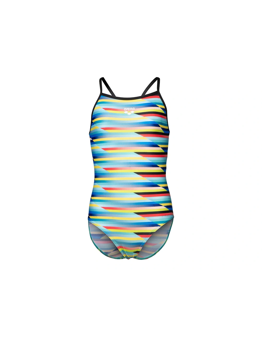Girl's Racing Stripe Swimsuit, 2 of 1