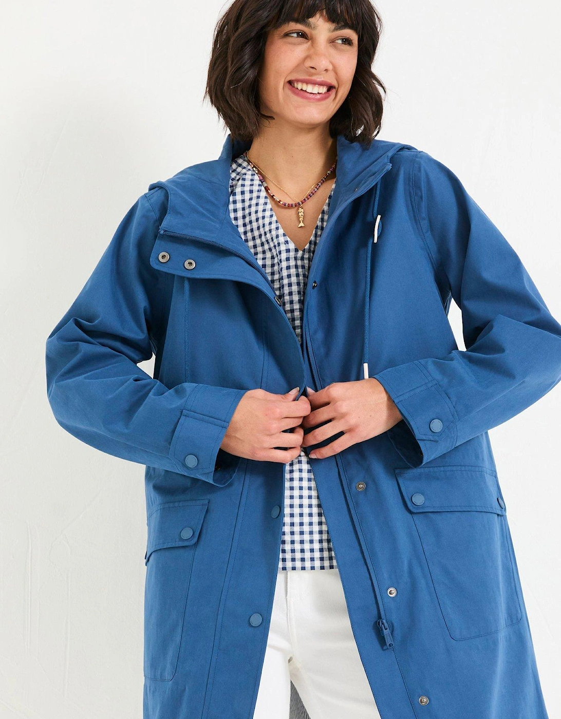 Lola Waterproof Coat - Navy, 2 of 1