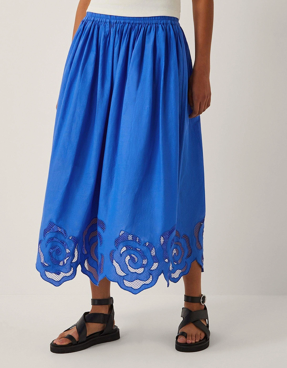 Grace Cutwork Skirt - Cobalt Blue, 2 of 1