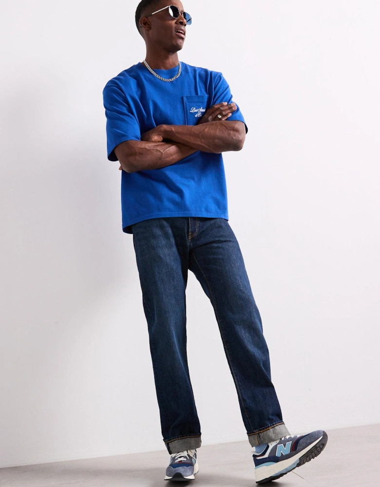 Levis Heavyweight Graphic Pocket Short Sleeve T-shirt - Blue