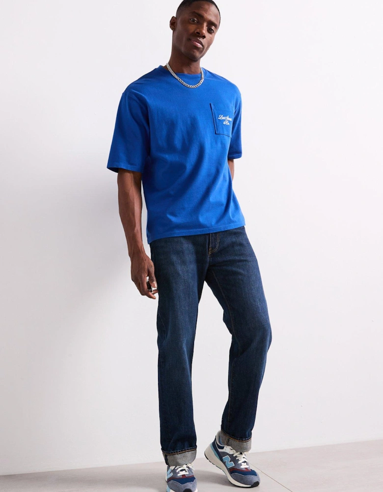 Levis Heavyweight Graphic Pocket Short Sleeve T-shirt - Blue