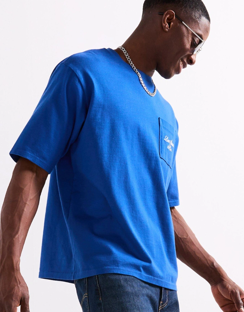 Levis Heavyweight Graphic Pocket Short Sleeve T-shirt - Blue