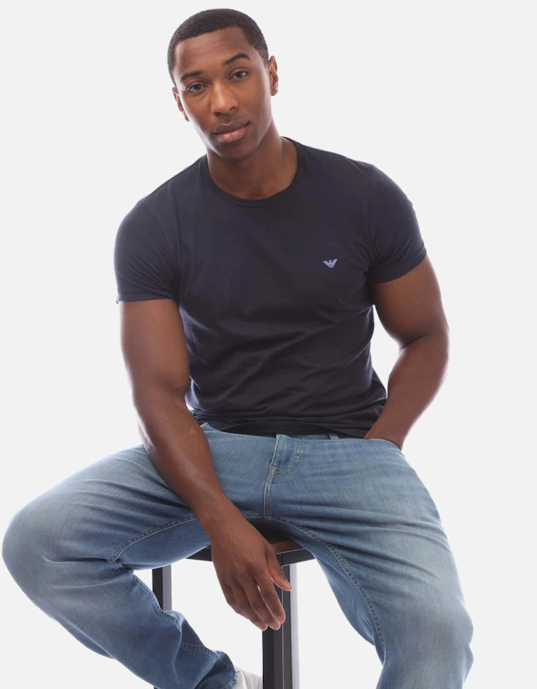 Mens 2 Pack Assorted Crew Neck T-Shirt