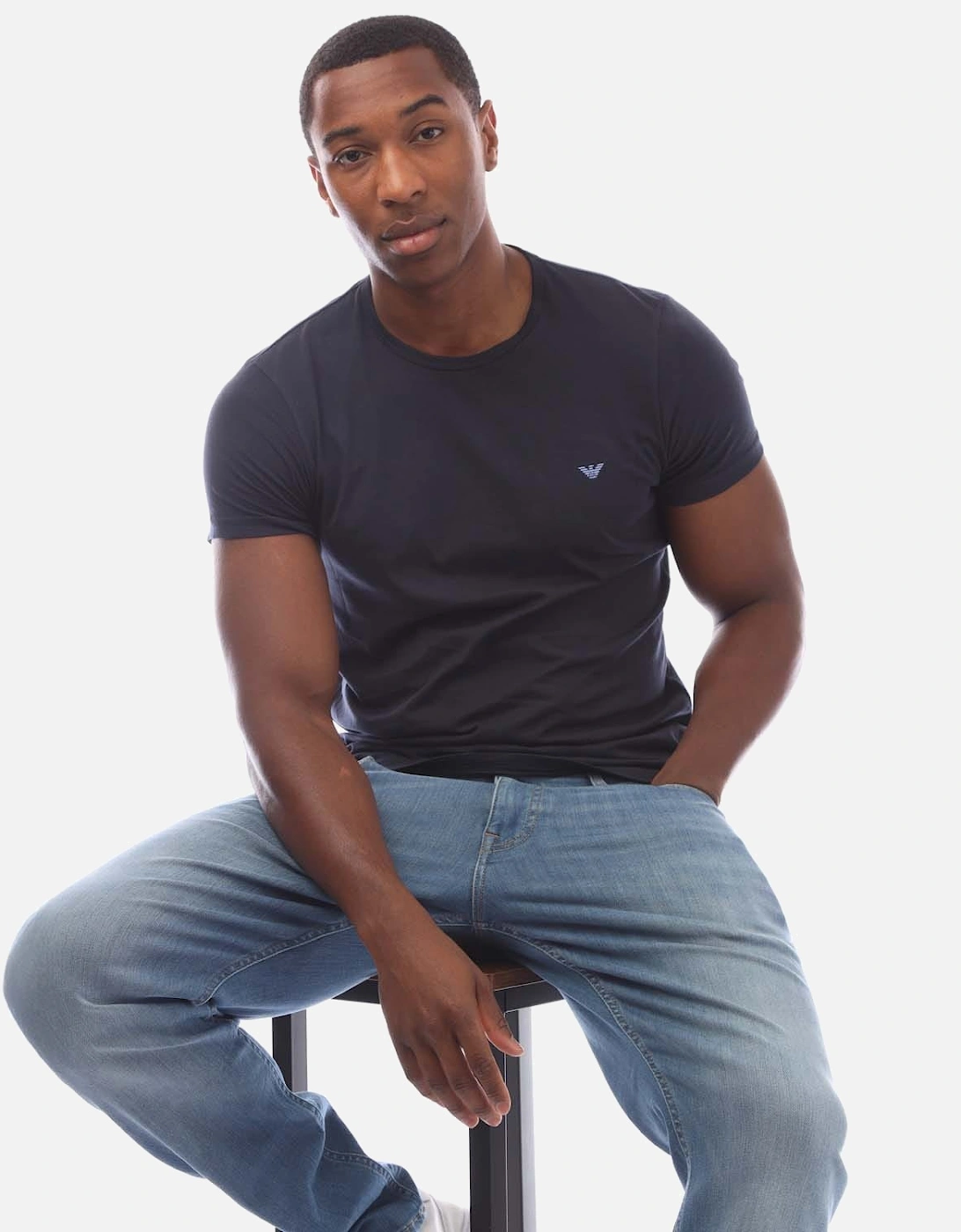 Mens 2 Pack Assorted Crew Neck T-Shirt