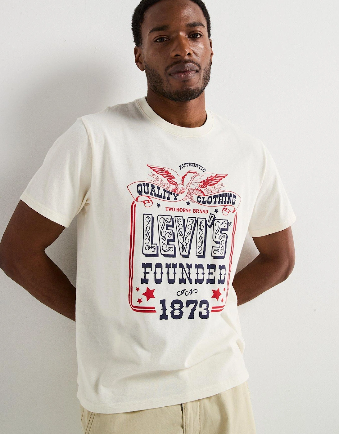 Graphic Relaxed Fit Short Sleeve T-shirt - White