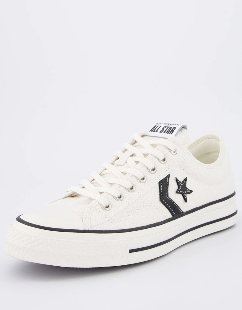 Men's Star Player 76 Canvas Ox Trainers - White
