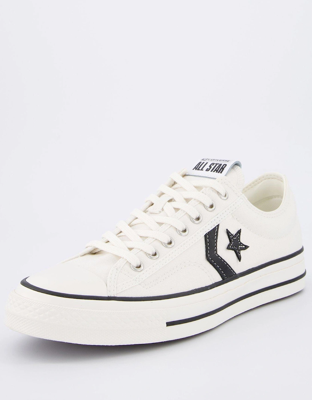 Men's Star Player 76 Canvas Ox Trainers - White