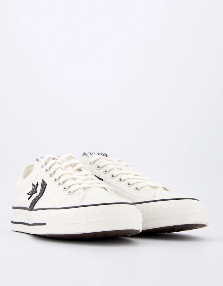 Men's Star Player 76 Canvas Ox Trainers - White