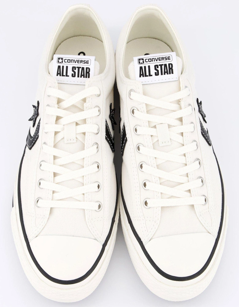 Men's Star Player 76 Canvas Ox Trainers - White