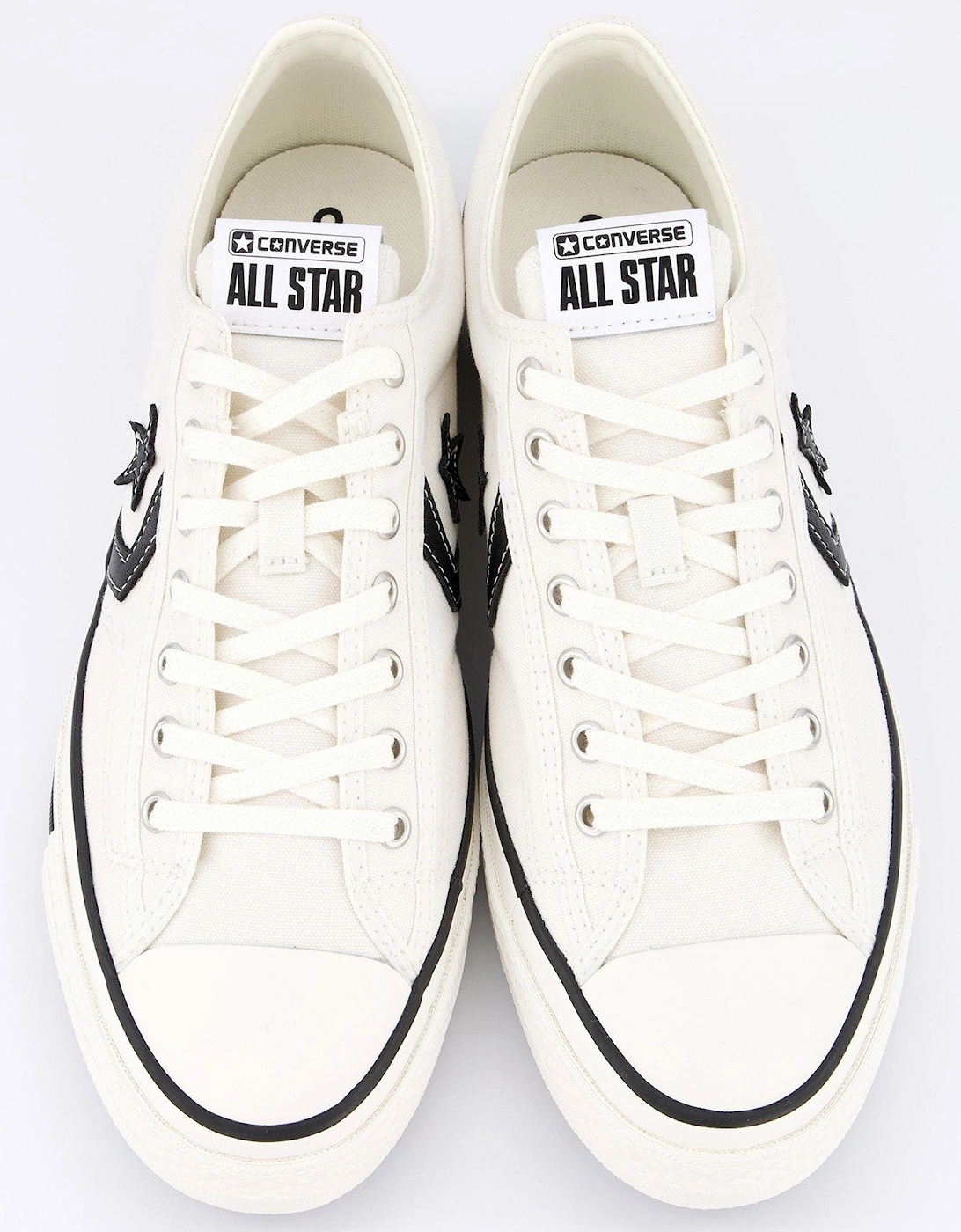 Men's Star Player 76 Canvas Ox Trainers - White