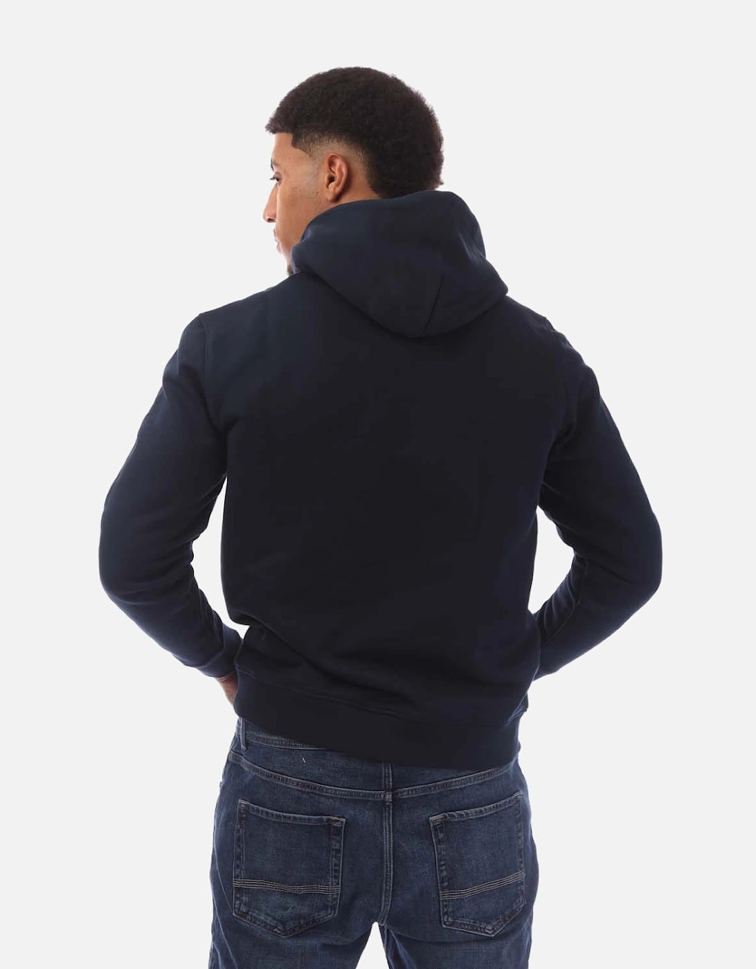 Tonal Badge Drawstring Hoodie