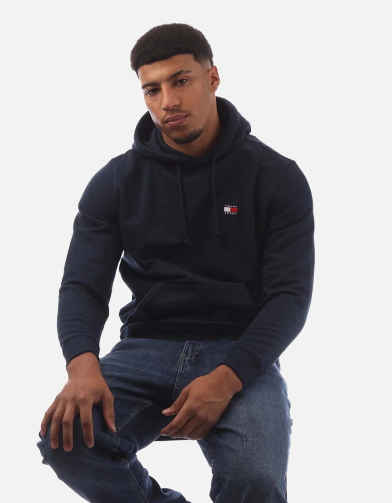 Tonal Badge Drawstring Hoodie
