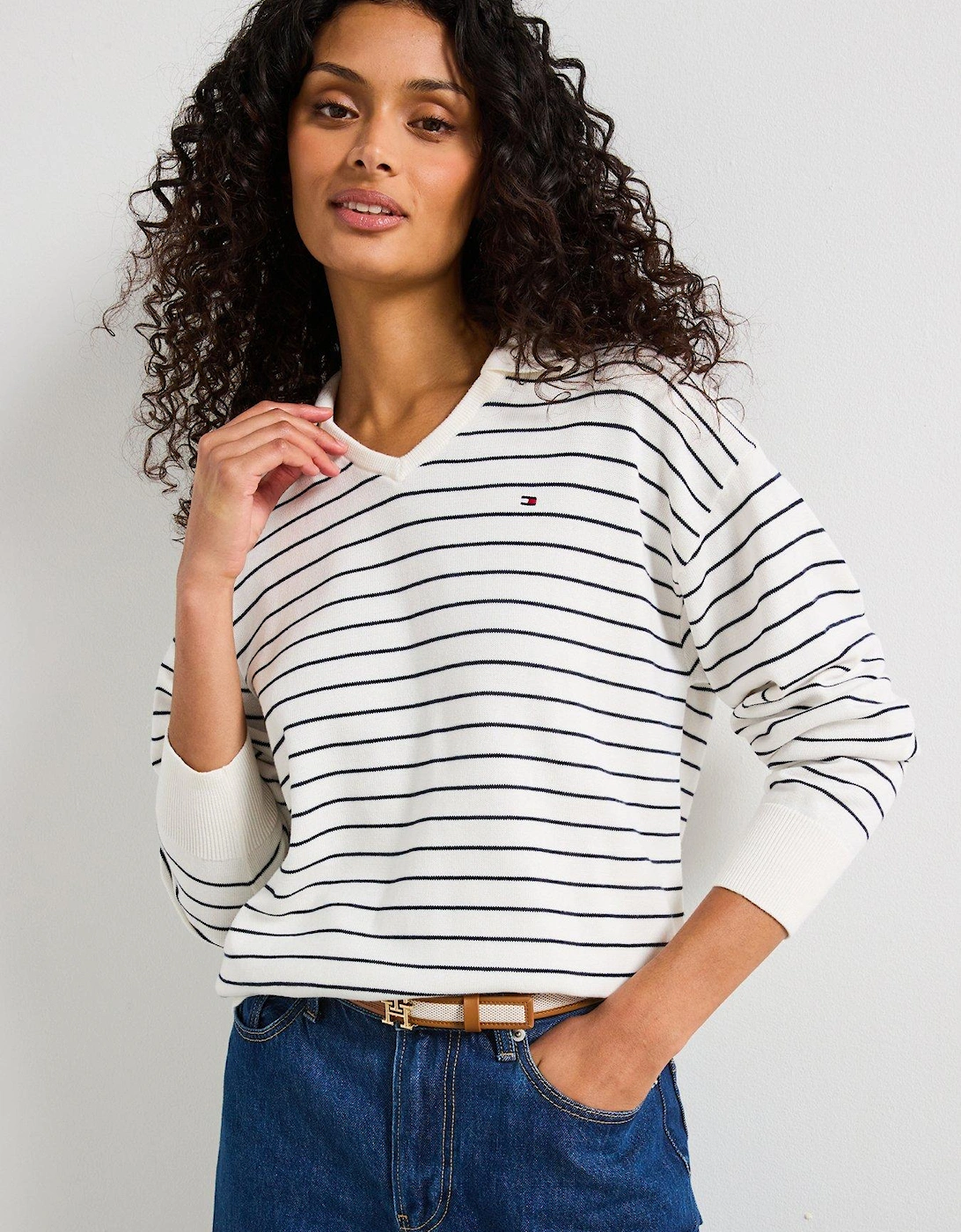 Jersey Polo Jumper - White, 2 of 1