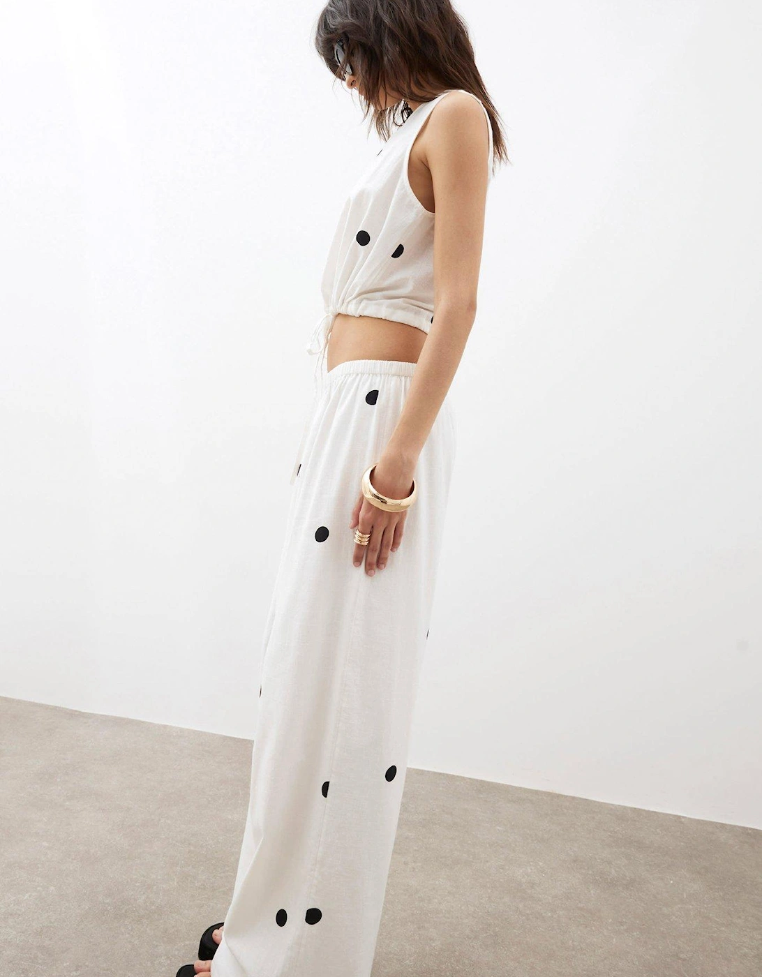 Printed Trouser - Cream, 2 of 1