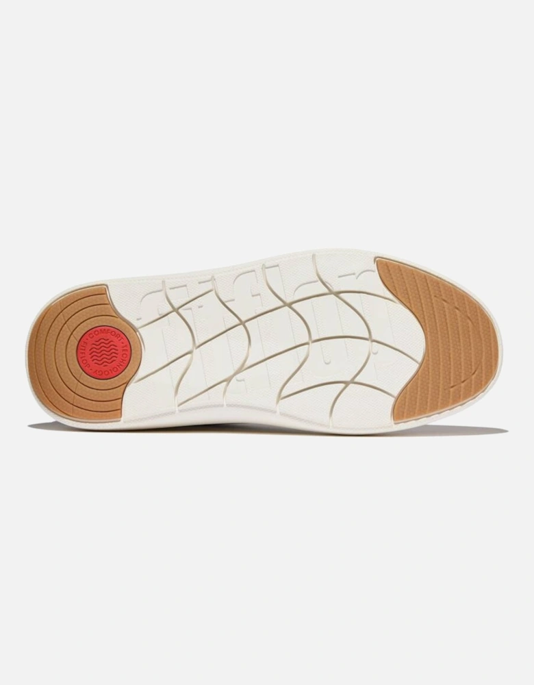 Women's RTG Leopard-Back Tab Leather/Suede Sneakers Urban White/Chocolate Mix